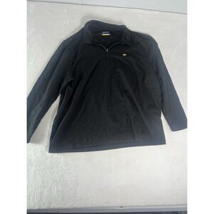 Jack Nicklaus Black 1/4 Zip UPF 50 Long Sleeve Pullover Mens XXL